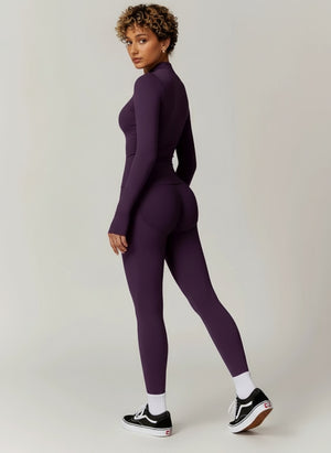 Conjunto Zip Sculpt — Casaco e Leggings
