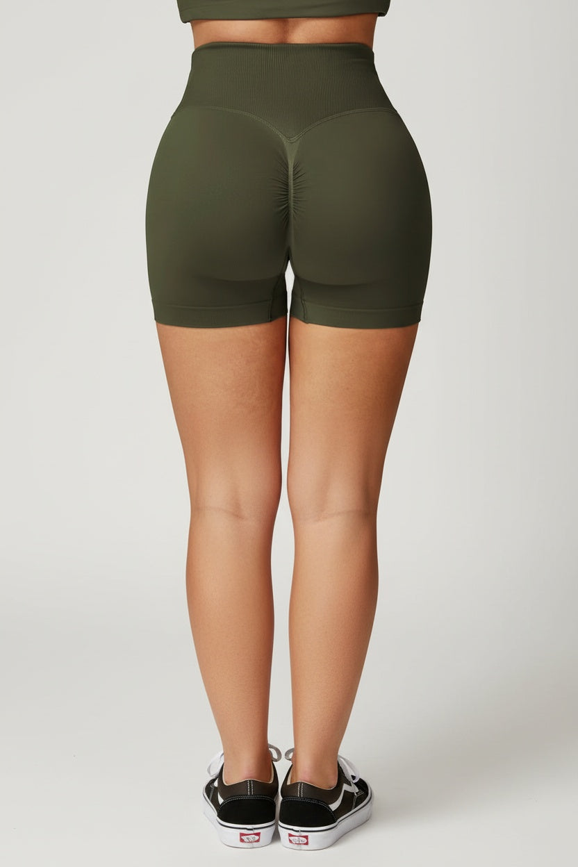 Calções de Treino Feminino – Cintura Cruzada