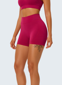 Shorts Desportivos Seamless Cintura Alta