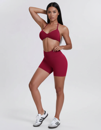 Conjunto Seamless Halter — Top e Calções