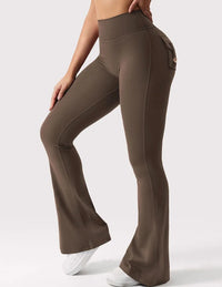 Calças Flare Sculpt com Bolsos