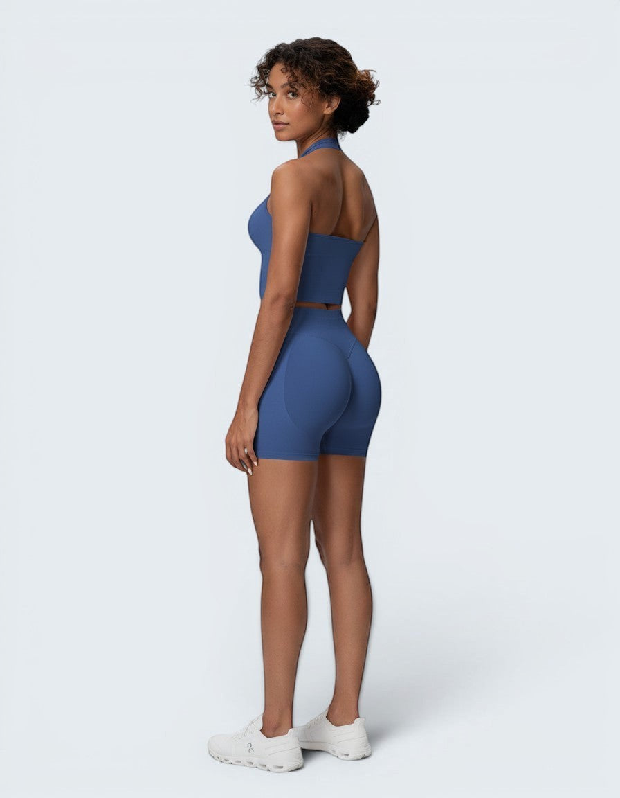 Conjunto Seamless Bra e Calções — Cintura Alta