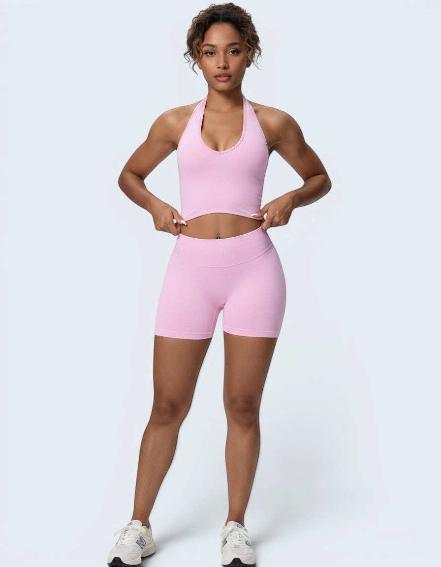 Conjunto Seamless Bra e Calções — Cintura Alta
