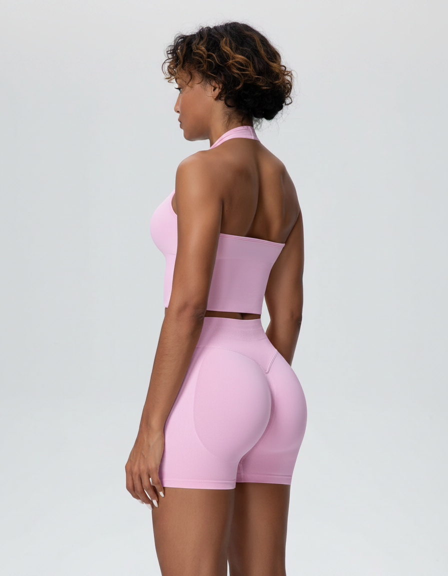 Conjunto Seamless Bra e Calções — Cintura Alta