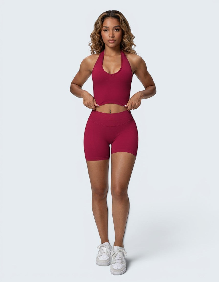 Conjunto Seamless Bra e Calções — Cintura Alta