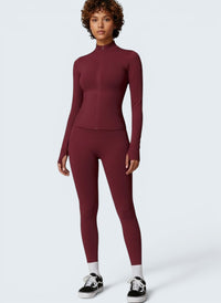 Conjunto Zip Sculpt — Casaco e Leggings