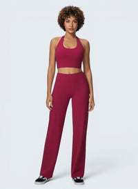 Conjunto Halter e Calças Wide Leg