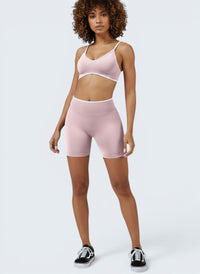 Conjunto Seamless Canelado — Top e Leggings
