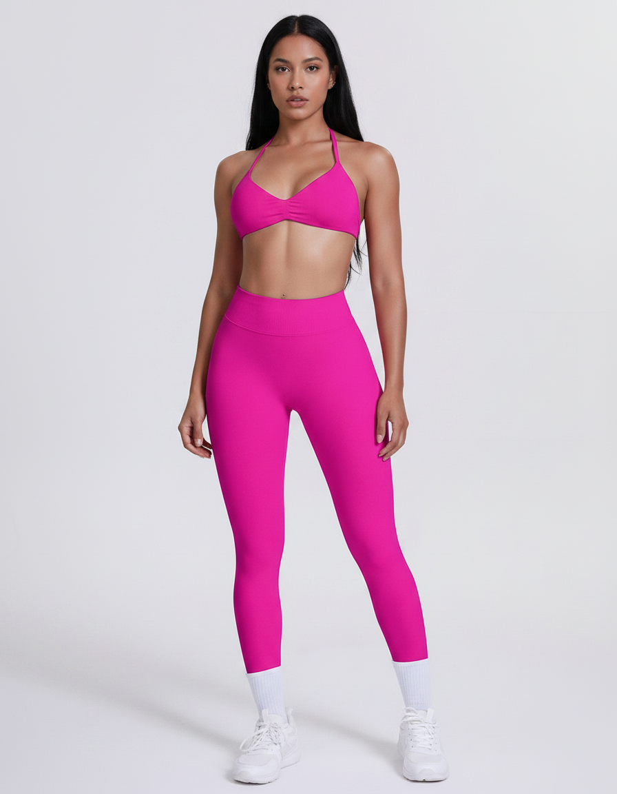 Conjunto Seamless Fitness — Top e Calções