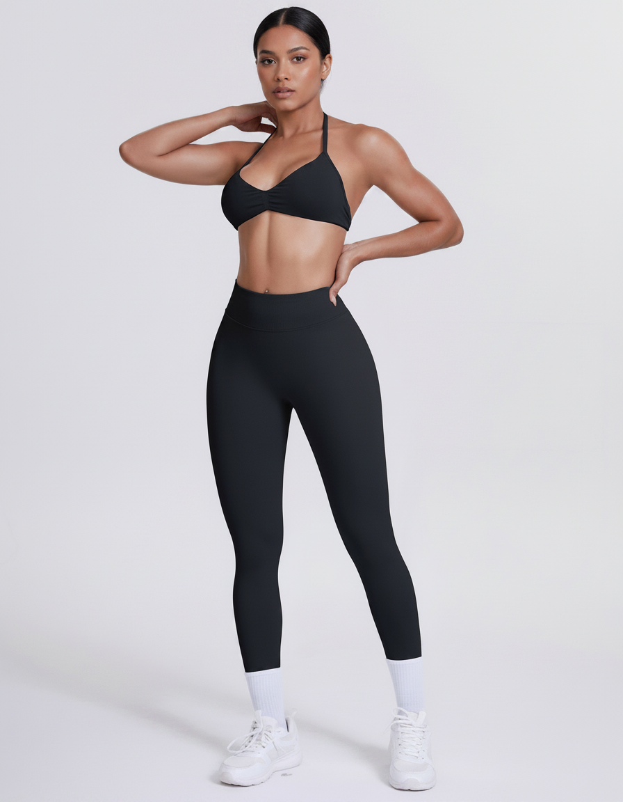 Conjunto Seamless Fitness — Top e Calções
