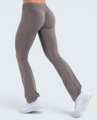 Leggings Flare Scrunch Cintura Alta
