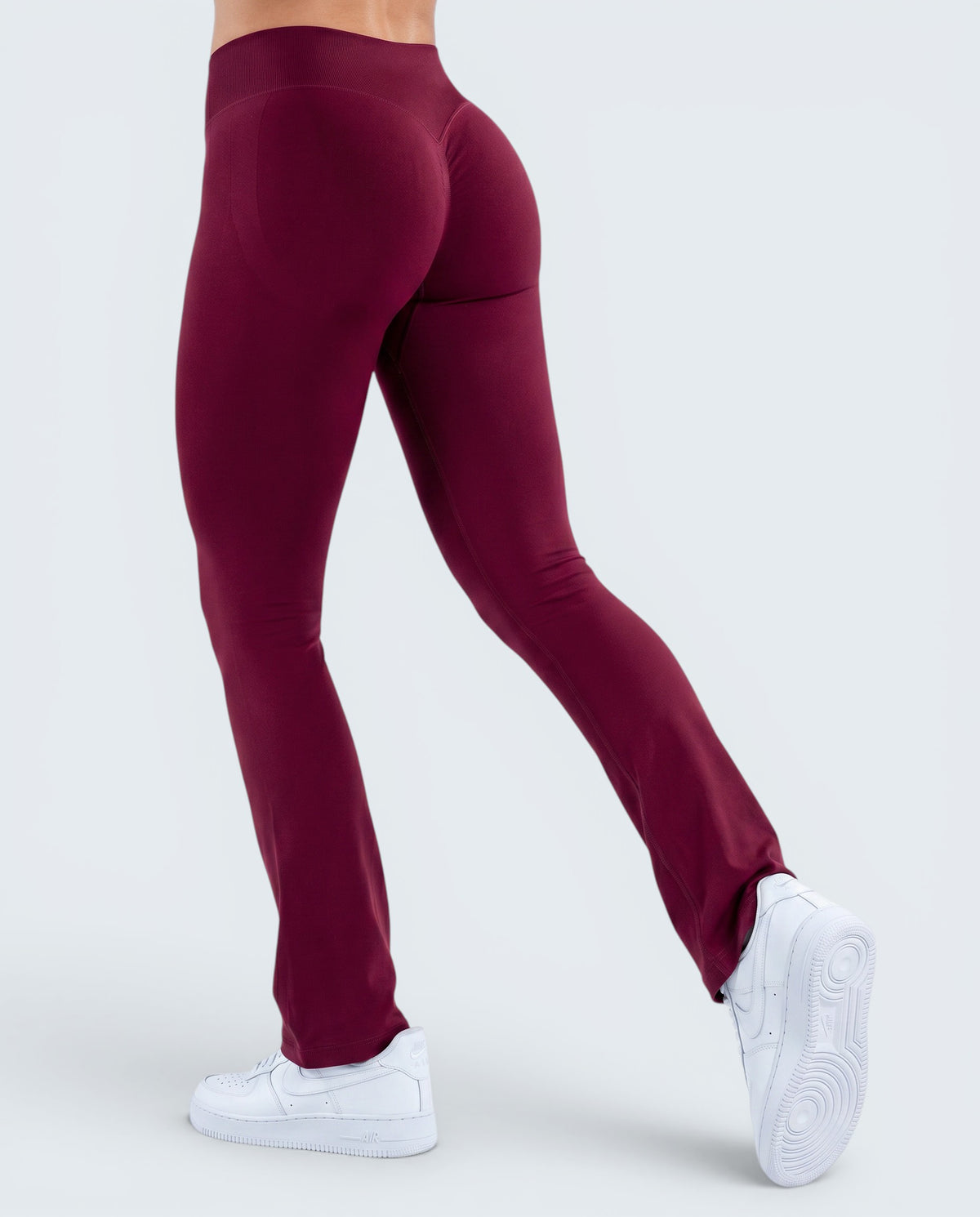 Leggings Flare Scrunch Cintura Alta