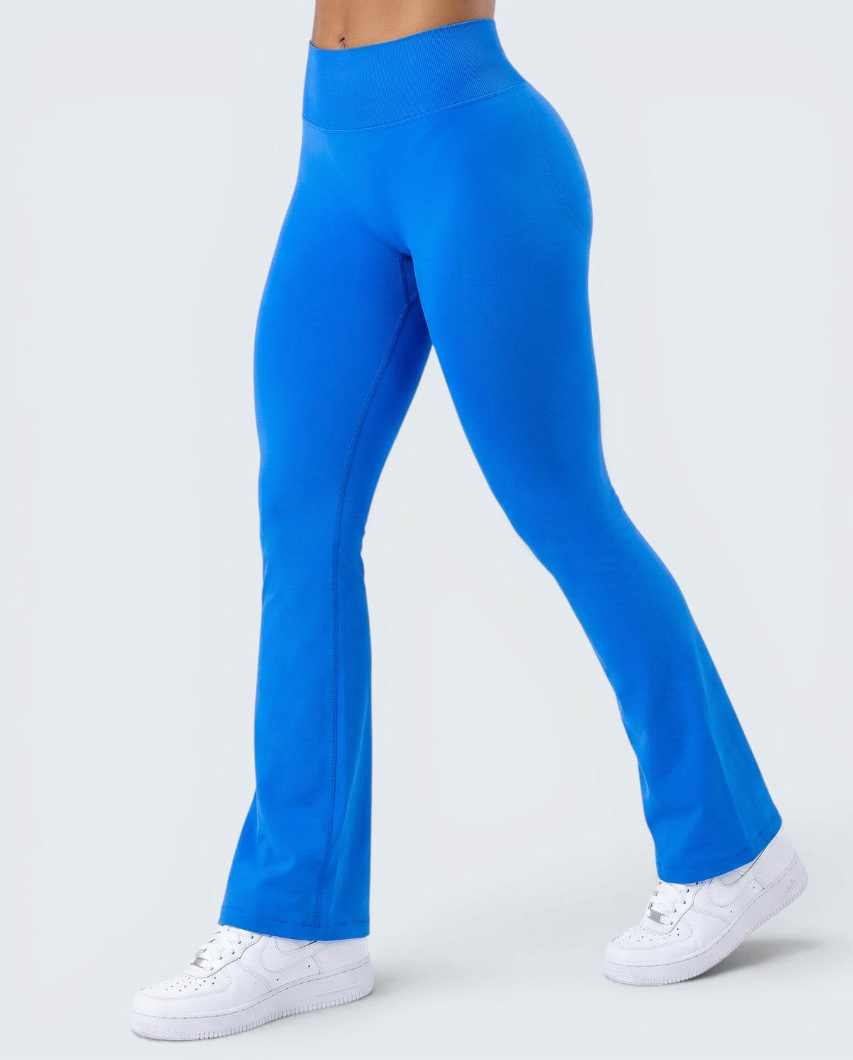Leggings Flare Scrunch Cintura Alta