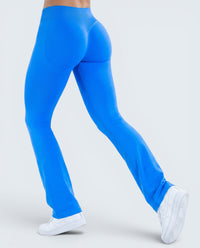 Leggings Flare Scrunch Cintura Alta