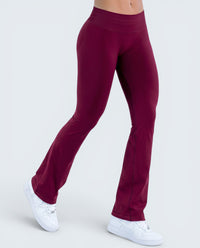 Leggings Flare Scrunch Cintura Alta