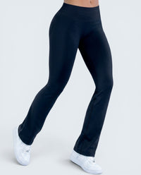 Leggings Flare Scrunch Cintura Alta