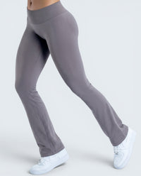 Leggings Flare Scrunch Cintura Alta