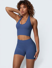 Conjunto Seamless Bra e Calções — Cintura Alta