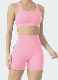 Biker Shorts Cargo Cintura Alta